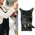 thumbnail image 4 of Happydeer Hair Scissor Bag 7 Slots Adjustable Strap Faux Leather Salon Barber Hairdressing Scissor Pouch Holder Hair Stylist Waist Bag Hair Salon Accessories, 4 of 13