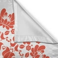 thumbnail image 3 of Ambesonne Mandala Kitchen Curtains, Hungarian Round Folk Art, 55"x39", White and Vermilion, 3 of 3