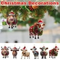 thumbnail image 5 of PRETXORVE Christmas Tree Ornament, Christmas Pendant, Christmas Decoration Personalized Cow Gift Christmas Tree Hanging Decoration Ornaments, 5 of 9
