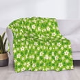 thumbnail image 3 of Naloa Daisies Flowers Flannel Blankets - Thick and Warm Blanket for Winter, Soft Fuzzy Plush King Blanket for All Seasons40"x30", 3 of 6
