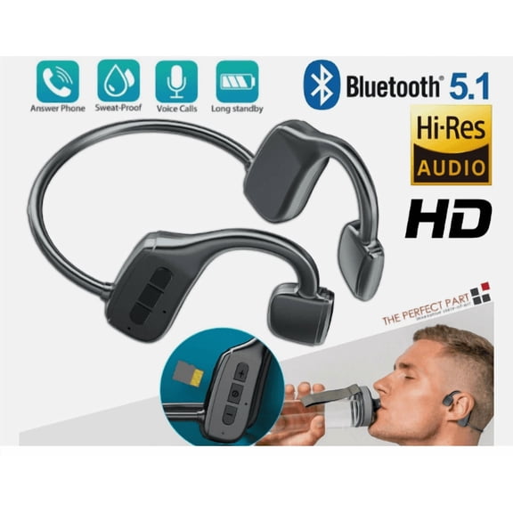 Bone Conduction Headphones Bluetooth 5.1 Wireless Headset, Open-Ear Sports Headphones