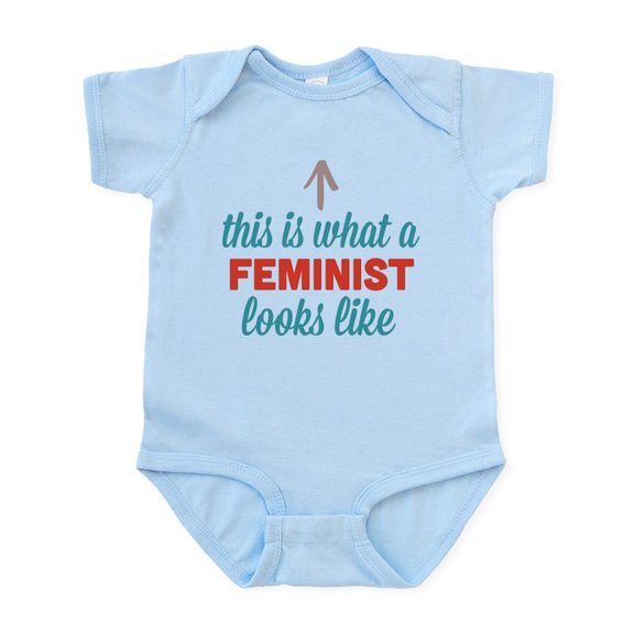 CafePress - Feminist Looks Like Infant Bodysuit - Baby Light Bodysuit, Size Newborn - 24 Months