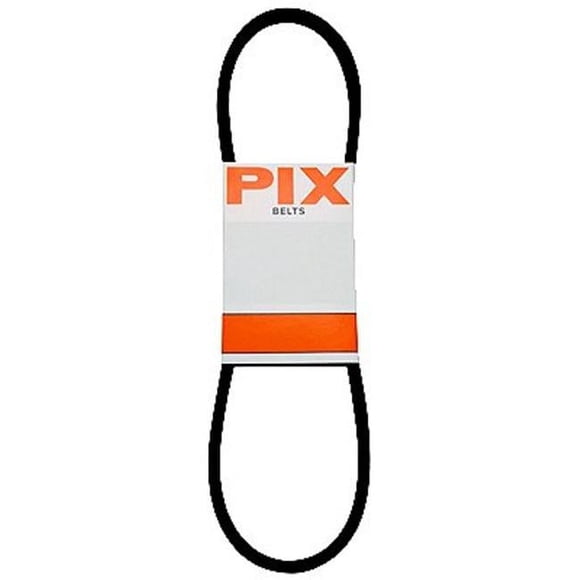 Pix Nord 239518 0.5 x 101 Po Caoutchouc Industriel V Ceinture&44; Noir