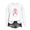 thumbnail image 5 of AnuYalue Breast Cancer Sweatshirt for Women Long Sleeve Pink Ribbon Pullover Causal Cancer Awareness Gift Tops, 5 of 6