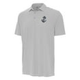 thumbnail image 2 of Men's Antigua Gray Navy Midshipmen Twine Polo, 2 of 3