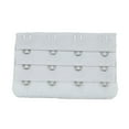 thumbnail image 2 of Extension Strap Bra Extenders Buckle 4 Hook Breathable Practical Accessories Adjustable Replacement 3 Rows Underwear light silver gray, 2 of 5