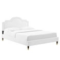 thumbnail image 2 of Modway Aviana Performance Velvet King Bed in White, 2 of 10