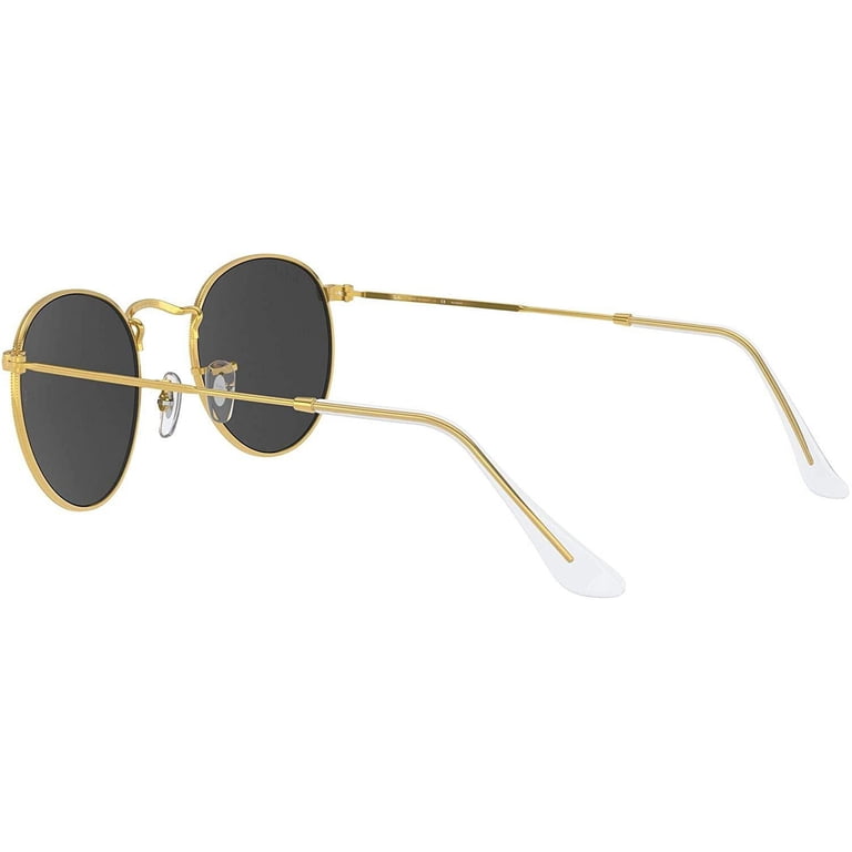 Ray-Ban Unisex Rb3447 Polarized Round Metal Sunglasses, Gold  display picture 2