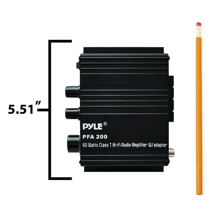PYLE PFA200 - Home Mini Audio Amplifier - 60W Portable Dual