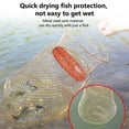 thumbnail image 6 of 2PCS Floatable Fishing Basket - Collapsible Steel Wire Fish Keeper with Rustproof Coating - Portable Live Fish Basket for Kayak, Boat & Shore Fishing - Durable Floating Net Cage for Catch & Release, 6 of 9