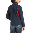 thumbnail image 2 of Chaqueta ARIAT New Team Softshell para niños, color azul, talla XS, 2 of 5