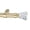 Gold, variant on Tondo 1-Inch Diameter Single Curtain Rod Set, 28–48 Inch Adjustable, Crystal Finials, Antique Brass