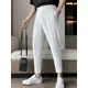 thumbnail image 5 of Pantalones de traje negros para hombre, pantalones rectos de verano para hombre, pantalones harén chinos de lujo para hombre, ropa de primavera 2024, pantalones de tela de licra, formales, 5 of 5