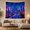 Neon City Bridge, variant on Neon City Beneath a Ringed Planet, Dreamy Fantasy for Space Lovers, Cityscape Wall Art, Housewarming Gift, Tapestry Wall Hanging for Bedroom, Gaming Room and Studio