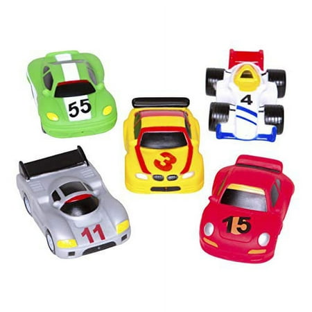 UPC: 0077539405491 | Elegant Baby Bath Time Fun Rubber Water Squirtie Toys In Vinyl Giftable Bag  Race Car Party Best Squirt Toys