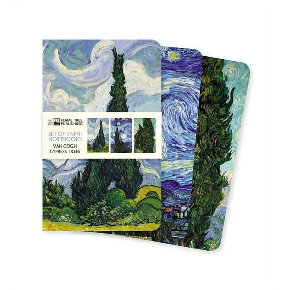 Mini Notebook Collections Vincent Van Gogh: Cypresses Set of 3 Mini Notebooks, (Hardcover)