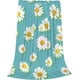 thumbnail image 3 of LHSHID Daisy Flowers Soft Warm Throw Blanket Lightweight Flannel Fleece Bed Blanket Gift for Girls Boys Men Women Chair Couch, 3 of 8