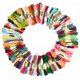 thumbnail image 1 of LetCart Madejas de Costura de Hilo, Nuevas madejas de Hilo de Bordado de algodón de Punto de Cruz Multicolores 100x, 1 of 5
