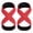 Red, variant on YIFAEUX 1 Pair Figure 8 Lifting Strap Men Women Anti-Slip Padded Weightlifting Grip Band Bodybuilding Powerlifting Strength Training Home Gym Deadlifts Wrist Strap