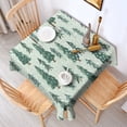 thumbnail image 2 of Light Green Christmas Tree and Snow Pattern Square Tablecloth,Waterproof Square Table Cover,Wipeable Spillproof Washable Table Cover for Home Kitchen Party Decor 42"X42"(107x107cm), 2 of 6