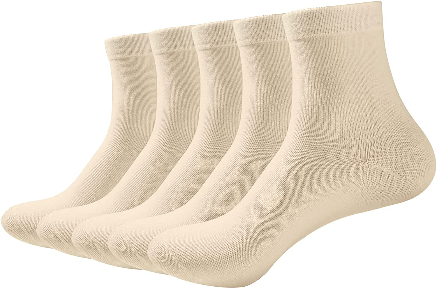 Silky Toes Bamboo Ribbed Crew Socks for Boys Girls Casual School Uniform 3 or 6 Pk Seamless Socks 