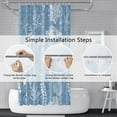 thumbnail image 6 of Nautical Shower Curtain 72x72inches, Marine Compass Blue Shower Curtains for Bathroom Sea Animals Coral Sea Snail Waterproof Fabric Shower Curtain Set with Hooks, 6 of 6