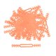 thumbnail image 1 of 100 extensores de mascarilla ajustables para el dolor de oído. naranja, 1 of 8