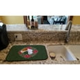 thumbnail image 2 of Fox Terrier Poinsetta Wreath Dish Drying Mat, 2 of 7
