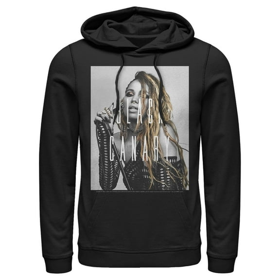 Men's Birds of Prey Canary Portrait  Pull Over Hoodie Black X Large