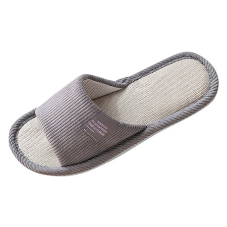 

Fsqjgq S Mens Slippers Size 11 Indoor Bedroom Women House Shoes Spring Autumn Ladies Footwear Unisex Lovers Flat Shoe Home Slippers Flip Flops Flax Slippers Mens Dress Slippers Size 10 Grey 42