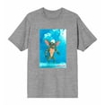 thumbnail image 4 of Gremlins Monster On Smoky Background Men's Heather Gray Crew Neck Short Sleeve Tee-Medium, 4 of 7