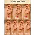 thumbnail image 6 of FaithHeart Gold Plated Hoop Earrings for Women, Hypoallergenic Huggie Hoop Earrings Lightweight Hoops Small Cartilage Earrings for Wife Anniversary Jewelry Gift 8mm, 6 of 10