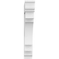 thumbnail image 2 of 5"W x 36"D x 36"H Standard Merced Architectural Grade PVC Bracket with Traditional Ends, 2 of 11