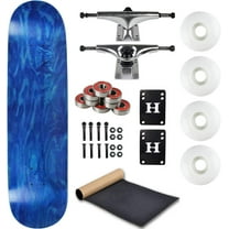 Moose Complete Skateboard Stain Blue 8.25" With Silver Trucks and White Wheels