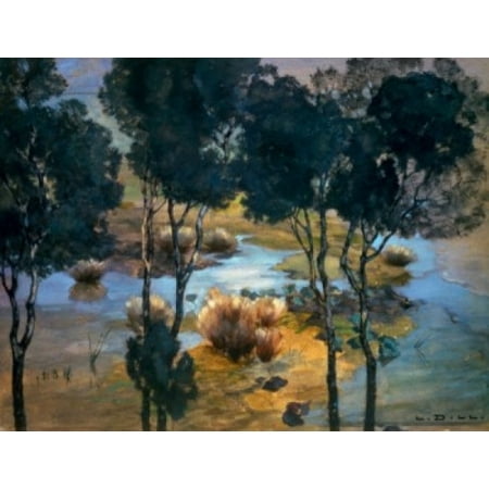 Russian Landscape - Landscape by Ludwig Dill Russia Moscow Pushkin Mueum of Fine Arts Poster Print