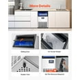 thumbnail image 6 of VEVOR Commercial Ice Maker Machine, 100lbs/24H Ice Maker Machine with 33lbs Storage Capacity, 45 Ice Cubes in 15 Minutes, LED Digital Display Freestanding Self-Cleaning for Bar Office Restaurant, 6 of 9