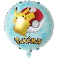 thumbnail image 3 of Globo de Pokémon Pikachu Geni Tortuga Maravillosa Rana Hierba Pequeño Dragón de Fuego Globo de Aluminio Decoración de Fiesta de Cumpleaños para Niños, 3 of 5