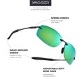 thumbnail image 3 of Xagger Polarized Rimless Driving Sunglasses for Men Metal Frame Anti-Glare UV400 Protection Sun Glasses, 3 of 6