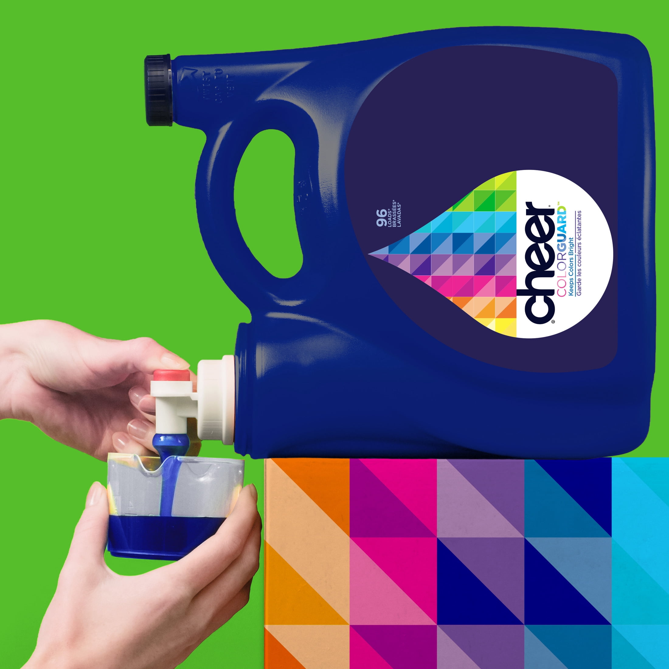 Cheer Colorguard Liquid Laundry Detergent, 141 fl oz, 107 Loads