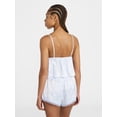 thumbnail image 3 of No Boundaries Satin Cami and Shorts Sleep Set, 2-Piece, Women's XS-XXL, 3 of 5