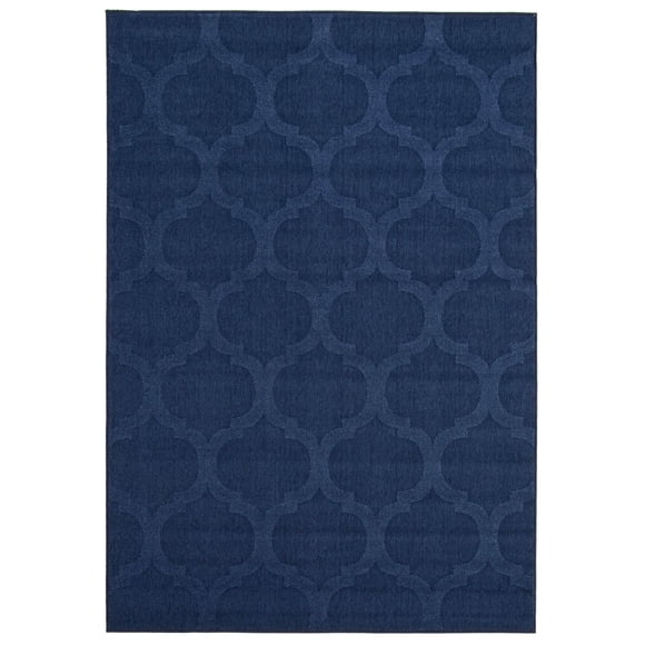 Cambridge Navy Polypropylene Rug 3'11" x 5'7"