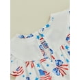 thumbnail image 6 of Okbabeha Toddler Baby Girl 4th of July Outfits Infant Ruffle USA Flag Fourth of July Dress Summer Independence Day Clothes, 6 of 7