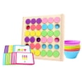 thumbnail image 1 of Kit De Juguete De Apilamiento De Clasificación De Placa Circular De Color De Madera, Juego De Memoria De Arcoíris, Juguete Educativo Para Niños Pequeños Speravity FN002712-00, 1 of 6