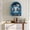 Turquoise, variant on LJAN Wall Mounted Arched Cabinet with Glass Doors and Light, Wall Mounted Arched Cabinet with Adjustable Shelves for Bathroom Kitchen Laundry Storage