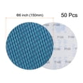 thumbnail image 2 of Unique Bargains 50 Packs Diamond Shape Sanding Discs 6 Inch 100 Grit Hook and Loop Blue Rhomb Sandpaper Fish Scale, 2 of 6