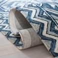 thumbnail image 5 of SAFAVIEH Metro Desi Medallion Area Rug, Blue/Ivory, 6' x 6' Round, 5 of 8
