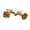Gold, variant on Flower Shape French Shirt Jewelry Cufflinks, Zircon Cuff Links Buttons for Business, Wedding, Formal Wear