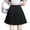 Black, variant on Levmjia Womens Pleated Short Skirt High Waist A Line Skirt Solid Color Anti Chafing Lined Mini Skirt Soft Stylish For Daily Dating Party Vacation Spring Summer Wear