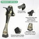 thumbnail image 2 of Uxcell 1-Pack Topes de Puerta, Tope de Puerta de Caída de Aleación de Aluminio de 4 Pulgadas con Altura Ajustable [Tono Bronce], 2 of 7