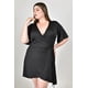 thumbnail image 5 of Vestido envolvente Roman Fashion /Tallas Extras, 2-4211 (Negro) negro 42, 5 of 6
